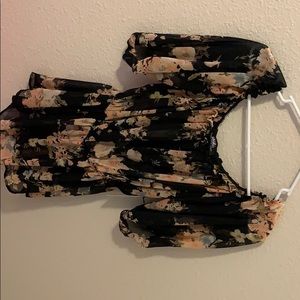 Sheer off the shoulder top